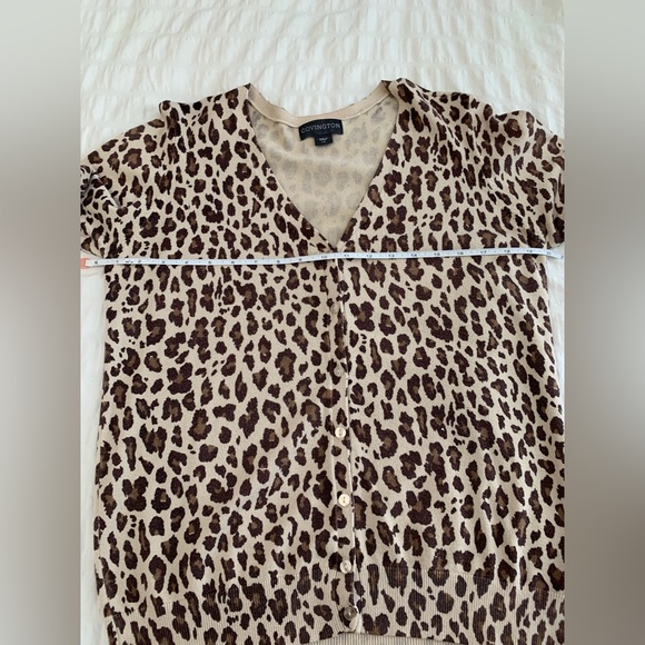 Covington Leopard Print Women's Cardigan - Picture 12 of 16